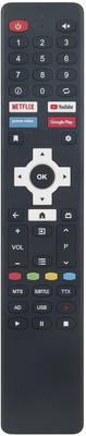 TIZOQ Non Voice Supported Replacement Remote Control Compatible for Sansui JSK32ASHD Smart TV (18170_NONVOC) Sansui JSK32ASHD Smart TV Remote Controller(Black)