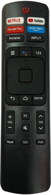 miracles in hand REMOTE COMPITABLE WITH SMART TV (ERF3l69V) (NON-VOICE) VU Remote Controller(Black)
