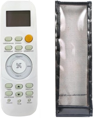 Ethex C-8 Re-194 Remote With cover (Remote+Cover) Ac Remote compatible for Haier/Bluestar Ac Remote Controller(White)