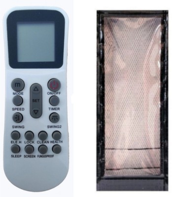 Ethex C-5 RE-125 Remote With cover (Remote+Cover) Ac Remote compatible for Godrej/Lloyd/Bluestar/Aux Ac Remote Controller(White)