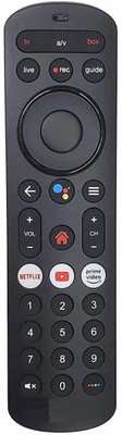 Emmar Shoppe Remote Control Compatible with Airtel Xstream S Top Box HD & SD with Recording Smart Tv Remote Controller(Black)