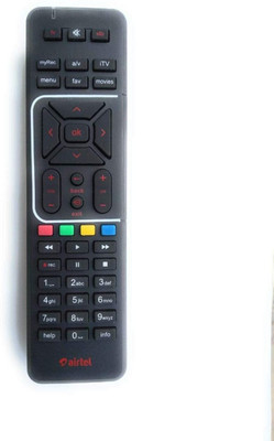Diikon Airtel Digital TV set top box recording remote airtel Remote Controller(Black)