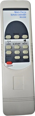 NixGlobal 57 NEUR0-FUZZY AC Remote Compatible with NEUROFUZZY 1 / 1.5 / 2 TON AC Remote Controller(White)