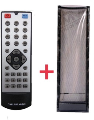 Paril (Remote+Cover) Remote compatible for Intex Home theatre Remote Control TvR-43 RC With PU Leather Protective Cover(Same remote Only will work) Remote Controller(Black)