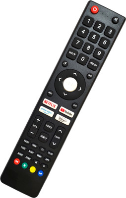ERNIL 43FSFHS Smart TV Remote Compatible for SKYWALL Skylive Foxsky LED LCD TV Remote (Exactly Same Remote Will Only Work) Remote Controller(Black)