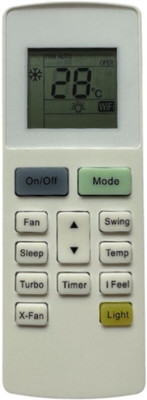 NixGlobal 222A 0NIDA AC Remote Compatible with ONIDA 1 / 1.5 / 2 TON AC Remote Controller(White)