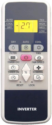 vmps 1 Years Warranty AC Remote with Backlight Compatible for Hitachi Remote Controller(White)