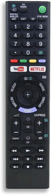 Kpdp Original Remote Compatible with Sony Bravia LCD LED UHD OLED QLED 4K Ultra HD TV Sony Bravia LCD LED UHD OLED QLED 4K Ultra HD TV Remote Control Remote Controller(Black)