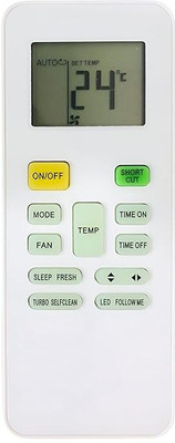 Ladha's AC Remote No. 142 (No Backlight), Voltas Remote Controller(White)