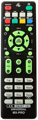 TVE 2in1 Universal Remote Control Compatible for Smart Android TV Box V88 R39 MX4 CS918 CS918S MK818 GV11D MXV Q7 Q8 V99 MX MXQ MXQ PRO Remote Controller(Black)