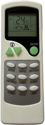 mumax AC Remote No. 7B (No Backlight), Compatible for  AC Remote Control Godrej Remote Controller(White)