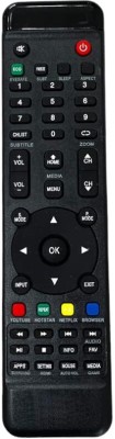 HDF Compatible for Intex LCD LED TV (SH3204 SH4004) Intex LCD LED TV Remote Controller(Black)