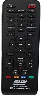 V4 Gadgets SUN DIRECT Setup Box SD Remote Remote Controller(Black)
