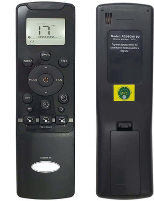 2fortheroad 222065 AC Air Conditioner Compatible (Exactly Same Keys Will Work) CARRIER (Black) Remote Controller(White)
