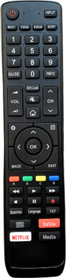 MechFox TV Remote Television Remote Control Compatible for LED/LCD TV | RM-93K | HISENS Remote Controller(Black)