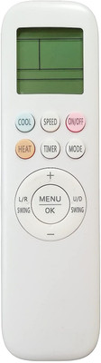 LipiWorld VE-230 AC Remote Control (Old Remote Exactly Same Remote Will Only Work) Compatible For Vise AC Remote Controller(Grey)