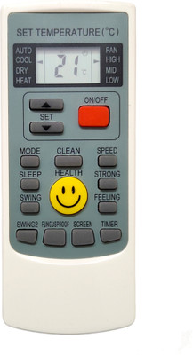 ERNIL AC Remote Compatible for (Smile Button) Voltas Split/Window AC Remote Control (AC-45A)(Your Old Remote Must be Same) Remote Controller(White)