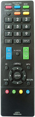TVE GB096WJSA LED Smart TV Remote Control Compatible for Sharp LED LCD TV Remote SHARP Remote Controller(Black)
