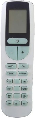 Crystonics 133B Voltas AC Remote Compatible With  Voltas smart split AC Remote Controller(White)