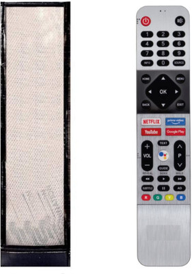 LUNAGARIYA Protective  for AIWA LED507UHD TV Remote Control, PU Leather  Holder Cover Remote Controller(Black)