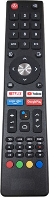 Crystonics Voice & Google Assistant Remote Compatible with BPL Smart LED TV BPL Android 4k LED UHD HD, BPL 4K Ultra HD Smart TV Remote Remote Controller(Black)