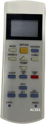 Nij AC281 Air Conditioner Split AC Remote Control CROMA Remote Controller(White)