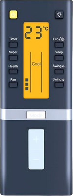 BSPS AC-204 5 Years Warranty AC Remote Compatible for  Split AC (AC-204) with Backlight IFB Remote Controller(Black)