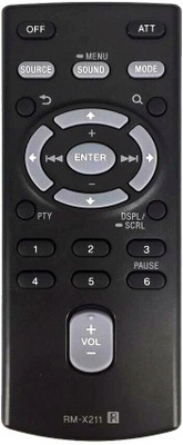 ERNIL RM-X211 Remote Compatible For CDX-GS500R CDX-GT474UM CDX-GT475ER CDX-GT475UR CXS-5269FU CDX-GT522U CDX-GT560UE Sony Car Stereo System RMX211 Remote Controller(Black)