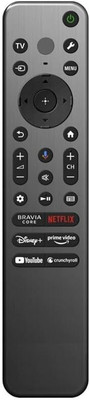 Kritex Remote Compatible for Sony LED LCD Smart TV Remote Remote, Voice Remote Remote Controller(Black)