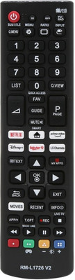 NixGlobal RM-L1726 V2 Remote Compatible with LG 4K ANDROID SMART ANDROID LED LCD TV Remote Controller(Black)