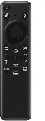 Kpdp Universal Voice Remote Control Compatible for Samsung Smart Tv Compatible for All OLED QLED UHD 4K Netflix/Samsung TV Plus Remote Controller(Black)
