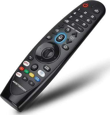 AACL 4K Uhd Smart Led/LCD Tv Remote Compatible for Vu 4K Ultra Hd Smart Android Led T l (Without Voice Function) [ Compatible for Vu Smart Tv Remote Control,- (Black) Remote Controller(Multicolor)