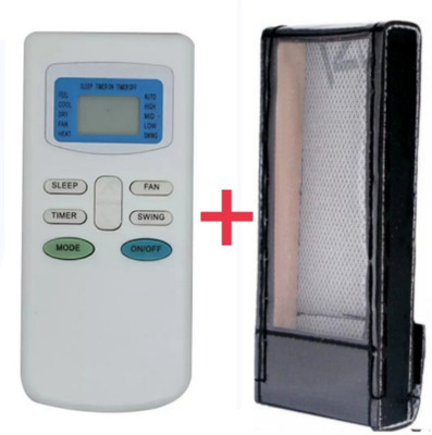 Ethex Remote+Cover Ac Remote compatible for Tcl/Godrej Ac With PU Leather Protective Cover( EXACTLY SAME REMOTE WILL ONLY WORK) Remote Controller(Black)