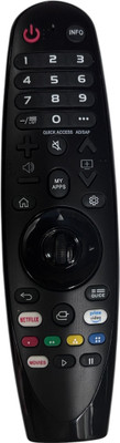 ditec MR20GA Remote (Without Scroll, Mouse & Voice Function) Magic Remote (Without Voice & Mouse Feature) Compatible with  Smart LED TV LG Remote Controller(Black)