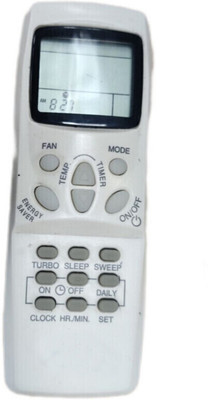 Ethex ® Re-100 Ac Remote compatible for Carrier Ac (Full function) Replacement For Carrier split ac Remote Control Remote Controller(White)
