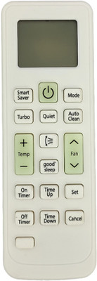 LipiWorld 90 AC Remote Compatible For  SAMSUNG AC Remote Controller(White)