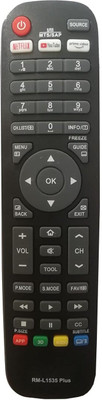 BhalTech RM-L1535 Plus Led Tv Universal Remote for HTR-A10EQ HTR-A10 HTR-U27E HTR-A27 HTR U27EMT1 HTR-U27A HTR-U28 HTR-U29A HY893 ATR-18H HOB493 HOB792 Remote Controller(Black)