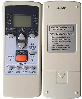 Gezok Compatible  Air Conditioner Remote Control O general AC O General Remote Controller(White)