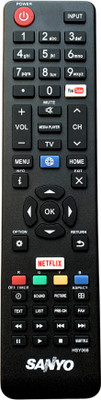 MechFox Television Remote Control Compatible for LED/LCD TV | RM-91 | SANYO Remote Controller(Black)