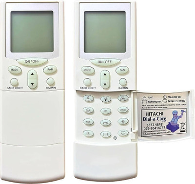 RESORB RE 68 AC Remote Control AC Remote Split ac Remote Compatible with Hitachi Air conditioner. Remote Controller(White)