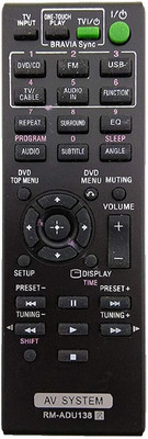 TVE RM-ADU138 Remote Control Compatible with  AV System Remote Sony Remote Controller(Black)