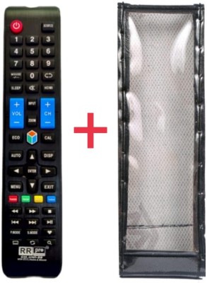 Paril (Remote+Cover) Tv Remote compatibl for china assemble Smart led/lcd Tv TvR-7 RC With PU Leather Protective Cover(Same remote Only will work) Remote Controller(Black)