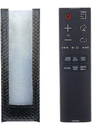 BhalTech AH59-02632A PU Leather Remote Case Cover Perfect Fitting Fully Protective Only Remote Cover Pls Check Your Remote Dimensions Compatible for Samsung Sound Bar Remote Controller(Black) BhalTech AH59-02632A PU Leather Remote Case Cover Perfect Fitting Fully Protective Only Remote Cover Pls Check Your Remote Dimensions Compatible for Samsung Sound Bar Remote Controller(Black)