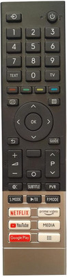 BhalTech CT-95024 LED Smart TV Remote (Without Voice Function) Compatible For  Toshiba Tv Remote Controller(Black)