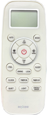 RESORB RE 197B Compatible with Blue Star Split/Window AC Remote Control Remote Controller(White)