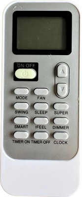 MechFox Air Conditioner Remote Compatible with Split and Window AC Remote |AC-134| WHIRLPOOL CLOCK Remote Controller(White)