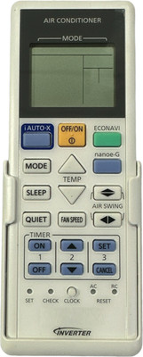 miracles in hand INVERTER AC REMOTE WITH ECONAVI & NANOE-G FUNCTION COMPATIBLE FOR PANASONIC Remote Controller(White)