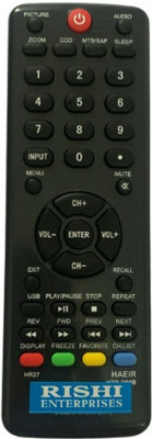 RISHI ENTERPRISES (87) THIS REMOTE IS COMPATIBLE FOR LED TV HAIER Remote Controller(Black)