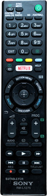 MechFox Television Remote Control Compatible for LED/LCD TV Model No.1675 | RM-71F| SONY Remote Controller(Black)