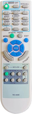 BhalTech RD-448E Projector Remote Control (Old Remote Exactly Same Remote Will Only Work Compatible for NEC Remote Controller(White)